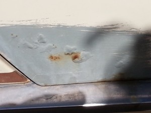 Passenger door rust