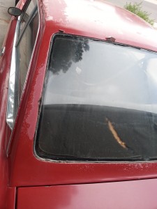 Rusty Rear Windscreen